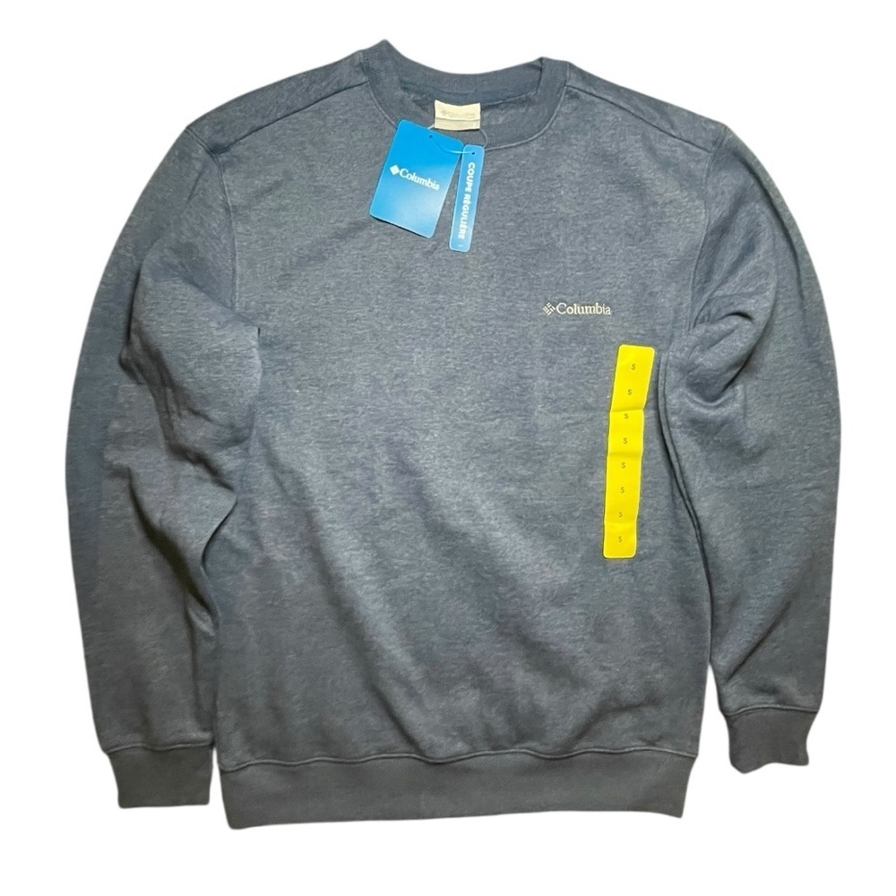Men's Columbia Hart Mountain II Crewneck Pullover Blue Size: Small - Picture 5 of 10